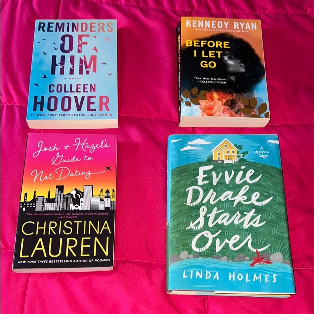 Book Collection: Colleen Hoover, Kennedy Ryan, Christina Lauren, Linda Holmes